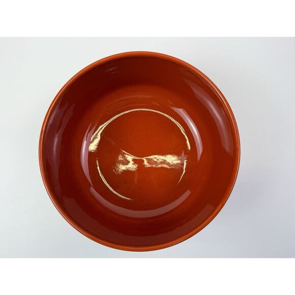 Vintage Waechterbach Germany Red Christmas Tree Dog Bowl Large Food Dish - Picture 4 of 9